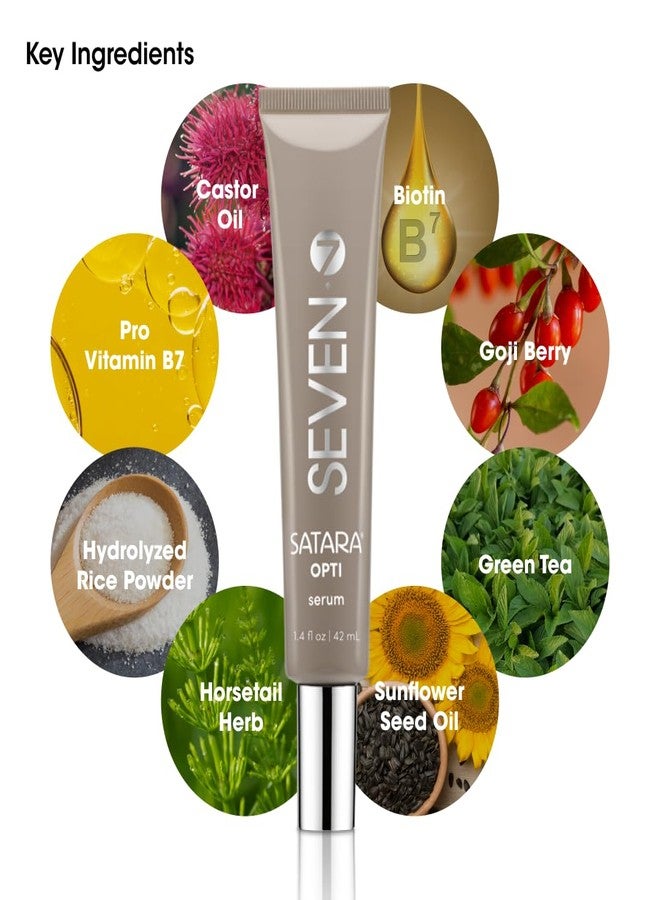 سيفين سيروم سيفين ساتارا أوبتي المضاد للشيب، سيروم زيتي ثلاثي المفعول لمكافحة التجعد ونمو الشعر التالف، يعزز اللمعان، يتحكم في التجعد، يعكس لون الشعر، ويقلل من ترققه، 42 مل (1.4 أونصة سائلة) - Image 4